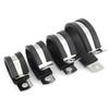 6-50mm Edelstahl Schlauchschelle Gummiummantelte Klemmen Kabelbaum Schlauchschelle R-Typ Rohr Befestigung Halterung Kabelbefestigungen Hardware