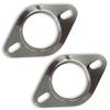 Stainless Steel 50mm To Set of Inner Flange 50mm 51mm Oval for Motorcycles Gasket, 51mm, 2, Double-Layer, Universal, 51.3mm Diameter, Type, 0.5mm