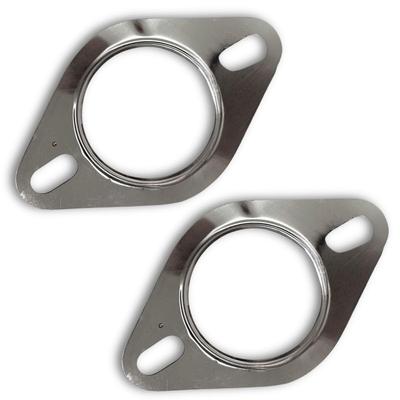 Stainless Steel 50mm To Set of Inner Flange 50mm 51mm Oval for Motorcycles Gasket, 51mm, 2, Double-Layer, Universal, 51.3mm Diameter, Type, 0.5mm