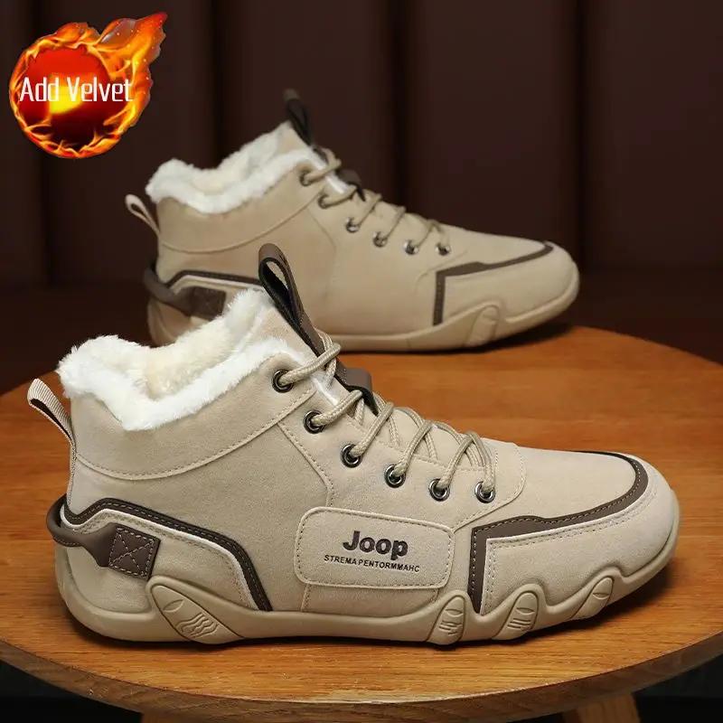 Мужские зимние ботинки Трендовые 2025 Мужская обувь Зимние Теплые Дешевая Дизайнерская — фото 14