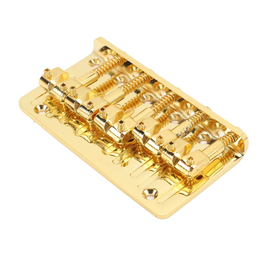5 String Bass Bridge Adjustable Saddle Zinc Alloy Exquisite Retro Electric Bass Guitar Bridge