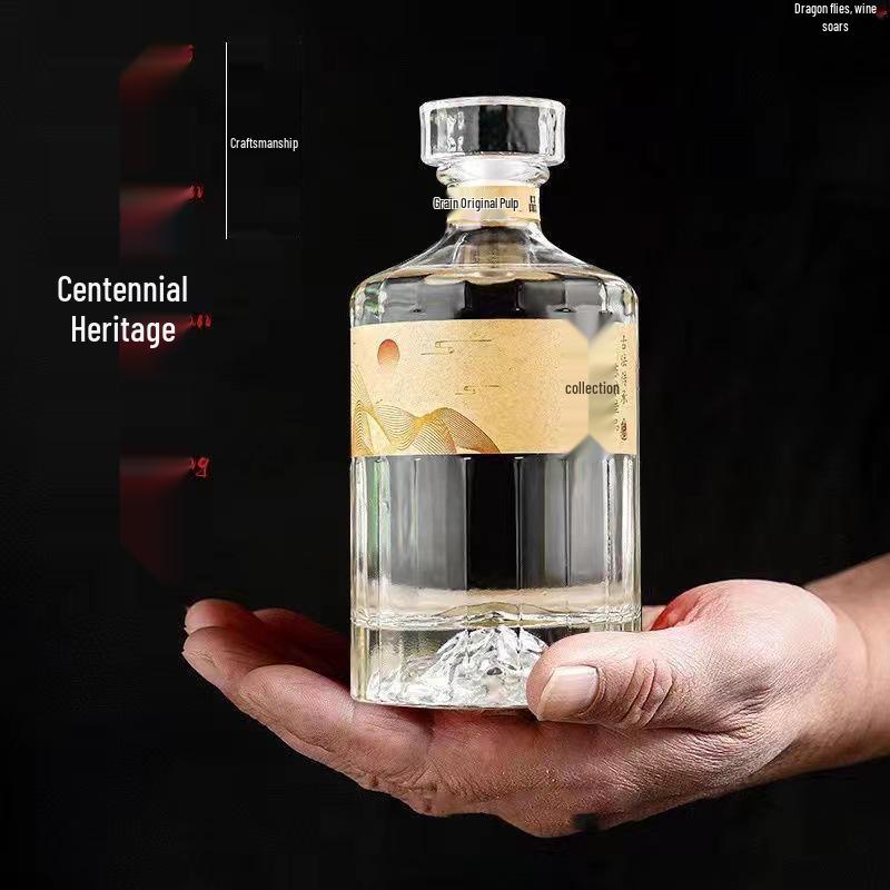 High-Grade Custom Baijiu Glass Bottle with Logo – Durable Packaging for Wine Bottles