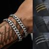 Waterproof NK Link Bracelet Stainless Steel Silver Gold Non-tarnish Curb Chain Bangle Hip Hop Punk Jewelry for Men