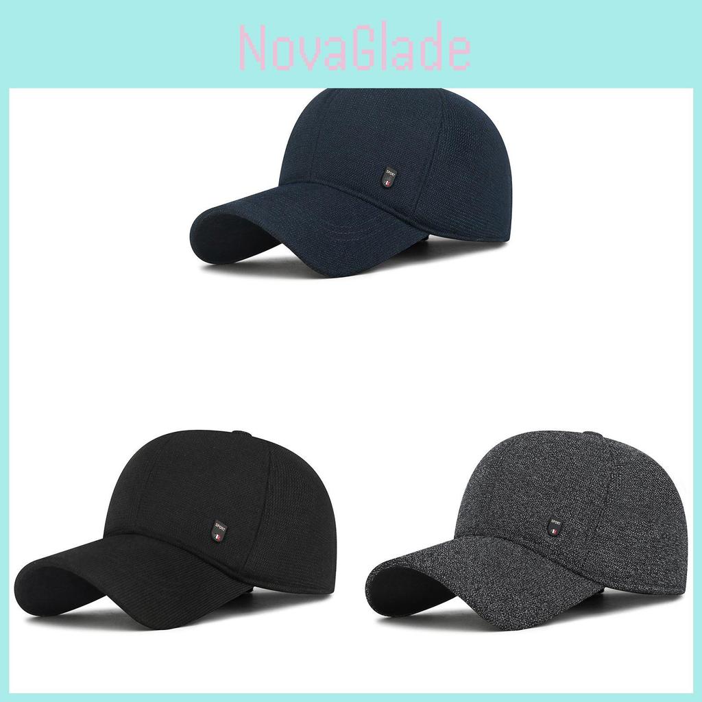 Mens Autumn Cotton Baseball Hat With Adjustable Fit And Letter Embellishments For Outdoor Wear