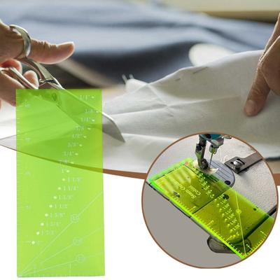Regla de Costura Acrílica 15/30/45 Grados Escala Precisa Profesional Proyectos de Manualidades de Costura DIY Regla de Patchwork con Agujeros Regalo para Entusiastas de la Costura