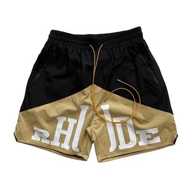 RHUDE-Style Streetwear Shorts Men Women Loose