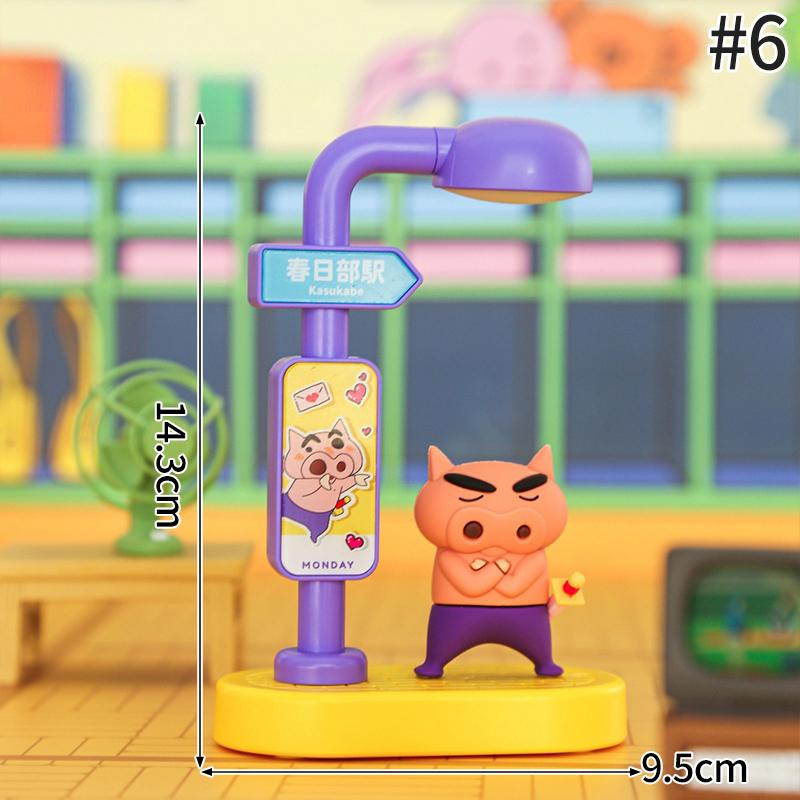

Crayon Shin Chan Lamp Cartoon Crayon Shin Chan Night Light Toy Voice Controlled Light Present Blind Box Street Light Decoration