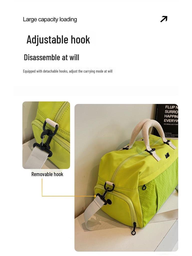 Unisex Reisetasche: Modisches Gepäck mit großem Fassungsvermögen und Trocken-/Nassfach, leicht und vielseitig für kurze Reisen