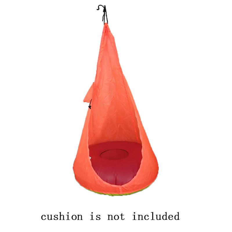 Kids Pod Swing Seat without Cushions Folding Hanging Hammock Hanging Swing Seat Child Hammock for Indoor Outdoor Suspension Seat