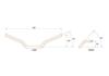 EFFEX Easy Fit Taper Bar Plus Silver Aluminum Handlebars for Z900RS, 28.6mm (PBTF762S)