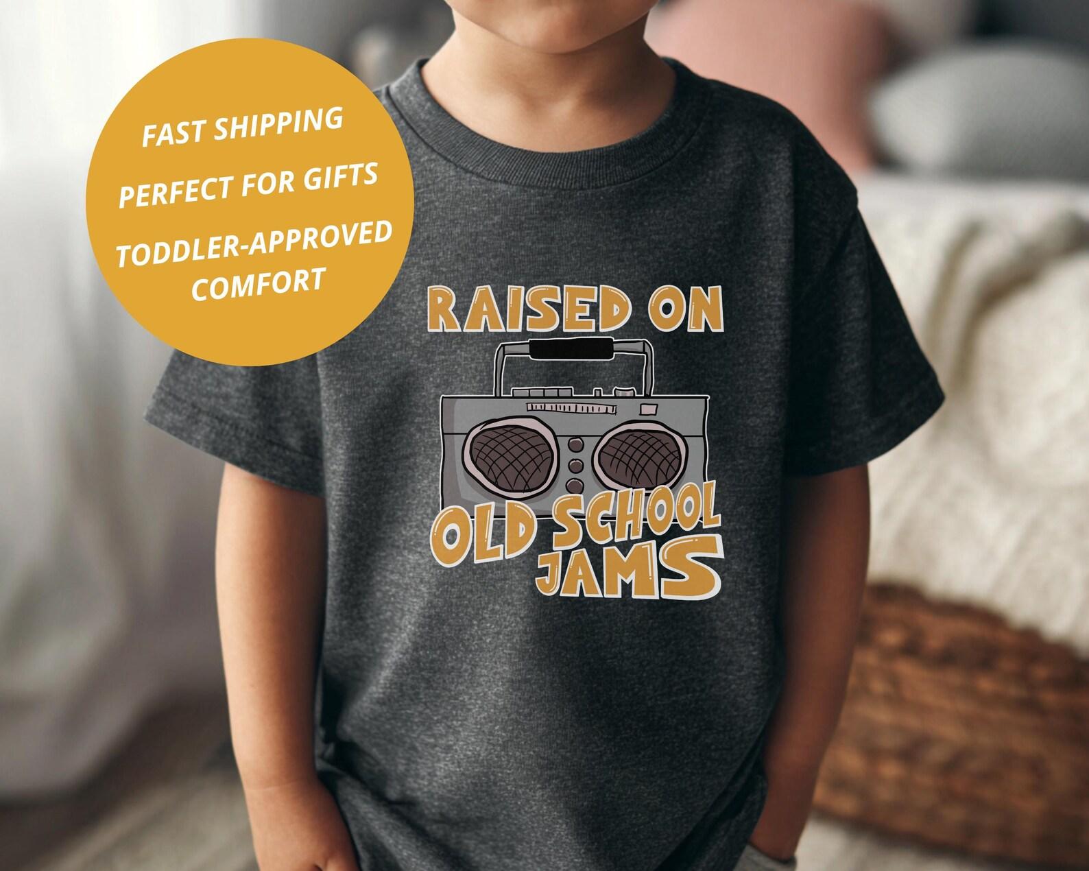 Hip Hop Shirt: Old School Mixtape Toddler Shirt, Retro Hip Hop T-Shirt for Kids, 100% cotton, Size 2T-5T 100