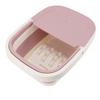 Foot Bath Basin Collapsible Soak Tub with Handle Massage Points Wheel Thickened Large Capacity Foot Bucket for Foot Spa