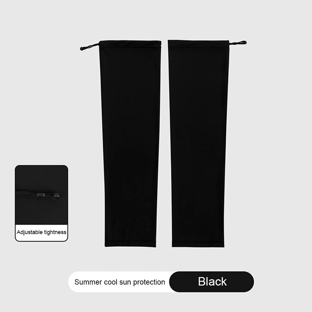 2PCS Cycling Arm Sleeves Ice Fabric Anti-UV Sunscreen Running Cycling Sleeve Outdoor Sport Cycling Unisex Arm Warmers Men Women