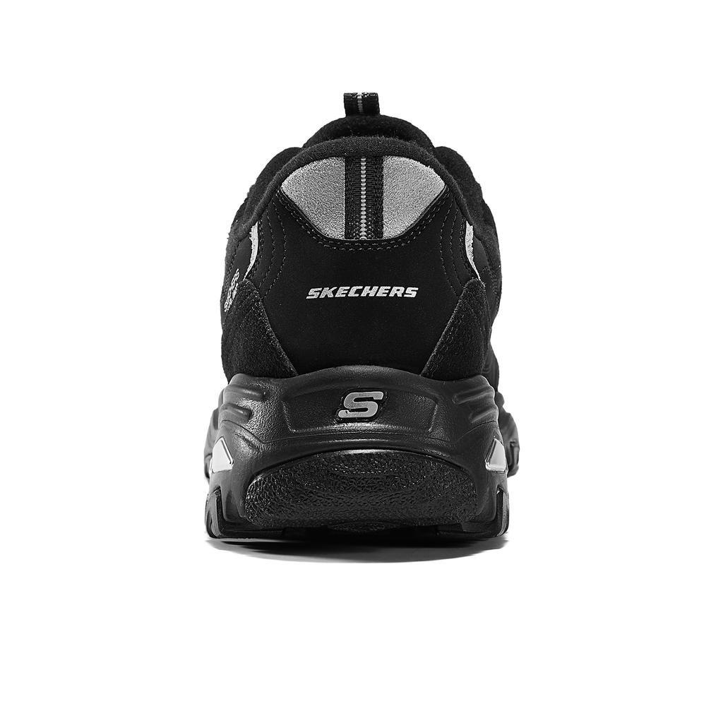 Skechers DLites Trendy Comfortable Height Increasing Low Top Dad Shoes Men Sneaker Black 232498-BLK