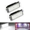 License Plate Light Lamp 12-30V18-SMD For Smart Fortwo 453 Coupe C453 Cabriolet A453 Auto Car Durable