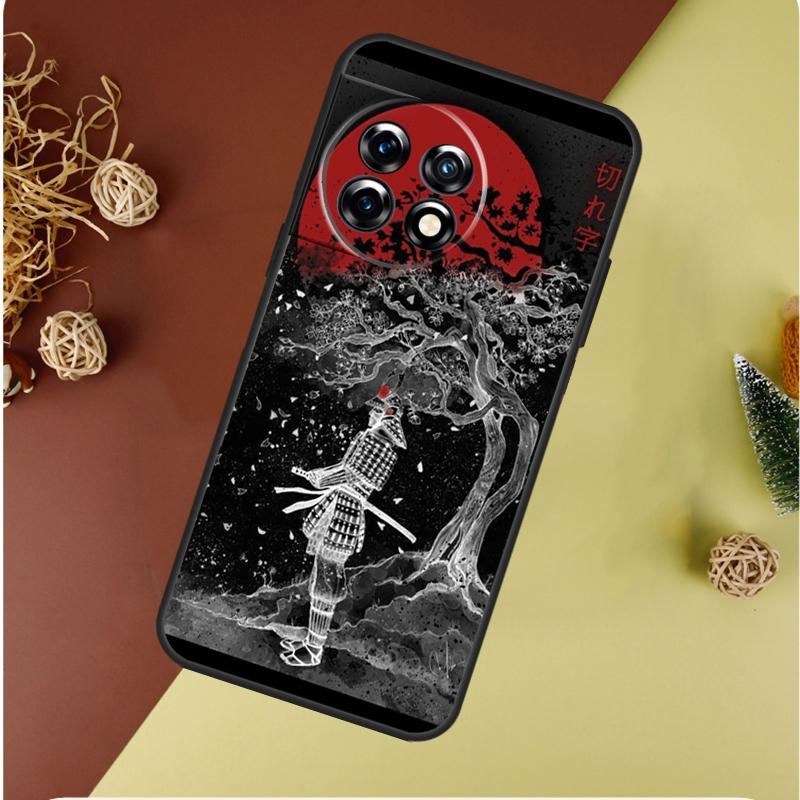 Japanese Samurai Ninja For OnePlus 13 13R 12 12R 11 9 10 Pro 8T 9RT 10T 10R N20 N30 Nord CE 2 3 4 Lite Phone Case