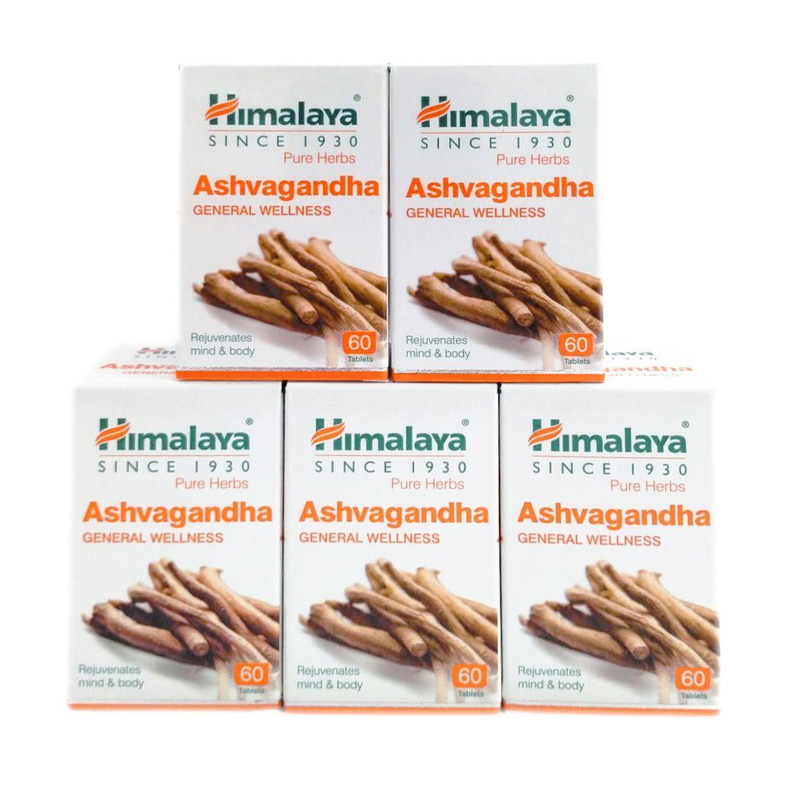 Set di Ashwagandha (5 x 60 compresse, 250 mg), Ashvagandha Set 5, Himalaya