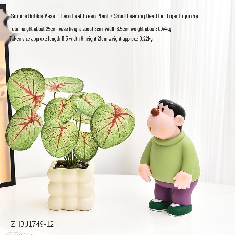 Bionic Bonsai Artificial Green Plants - Desktop Potted Decor for Home or Office