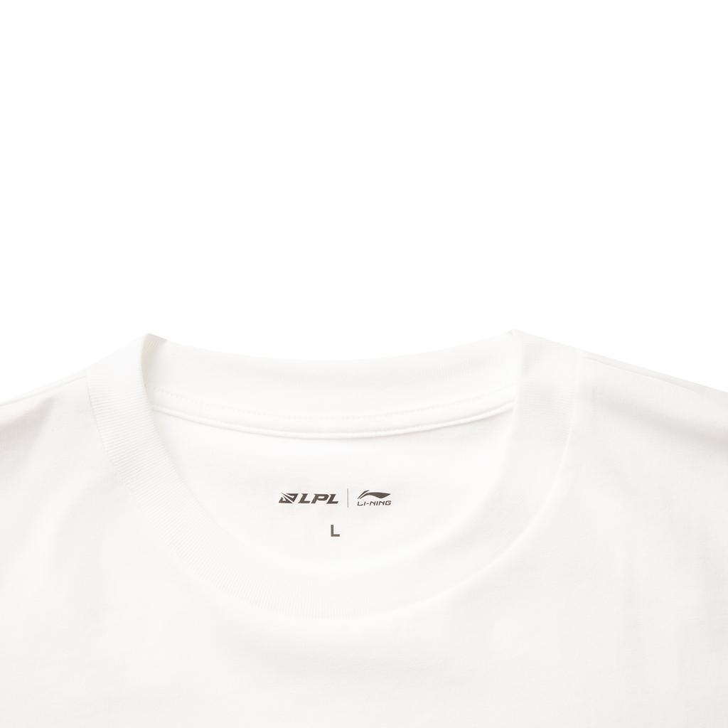 Li Ning X LPL Collaboration Sports Lifestyle Series Comfortable Simple Breathable Loose Fit Round Neck Letter Print Short Sleeve T-Shirt AHSVD79-2