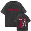 Game Devil May Cry Dante Vintage Acid Washed T-shirt Men Gothic Retro Fashion Short Sleeve T Shirts Male Hip Hop Streetwear