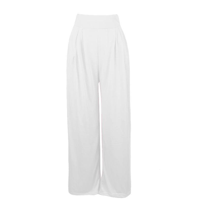Women Knit Flared Pants High Waist Wide Leg Long Trousers Casual Bell Bottom Pants
