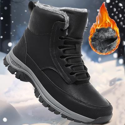 39-48 Herbst und Winter Herren Große Größe Plus Samt Gummiboden Winterschuhe Herren Winter Schneestiefel