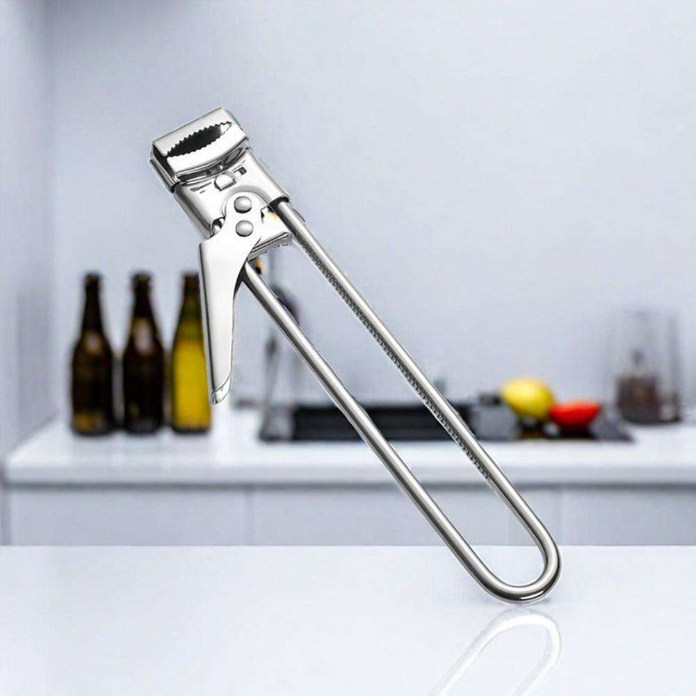 Adjustable Multi-Function Bottle Opener Stainless Steel Lids Off Jar Opener Screw Can Opener Wine Opener Kitchen Accessories