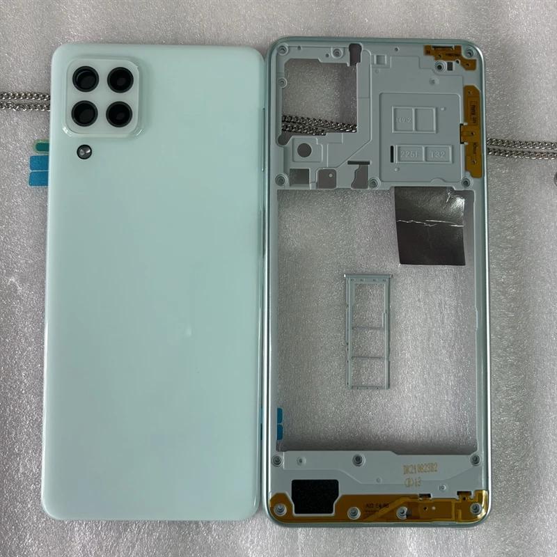 For Samsung Galaxy 22 4G 5G 225 226 Middle Frame CoverBattery Back Cover Rear  Cover With Sim Card Tray Repair parts