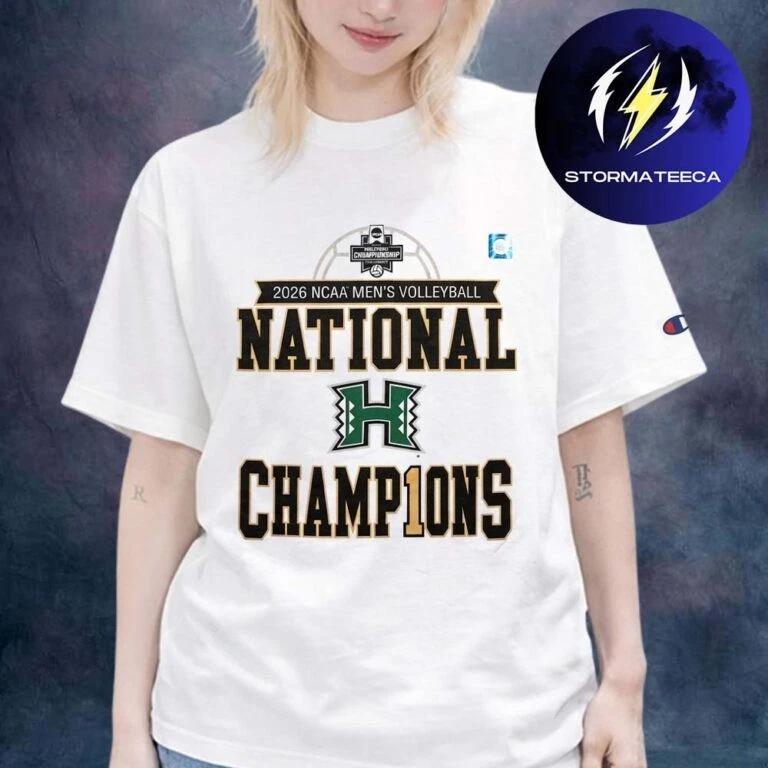 Hawaii Rainbow Warriors National Champions 2026 NCAA Men Volleyball T shirt S