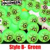 50/1pcs Luminous Halloween Bouncing Balls Glow in The Dark Fluorescent Rubber Eyeball Bouncy Ball Kids Toys Decor Party Favors