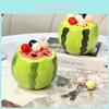Wassermelonen-Fruchtform Vorratsglas mit sechs Edelstahl-Gabeln für den täglichen Gebrauch von Kindern