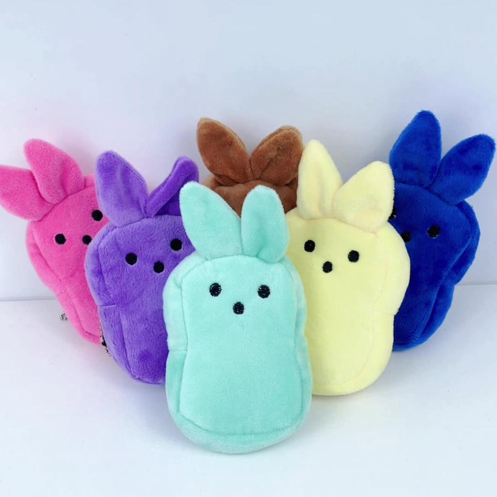 6 Pack Colorful Plush Coin Purse Cute Colorful Doll Creative Children's Coin Purse School Bag Pendant Fashion Storage Bag