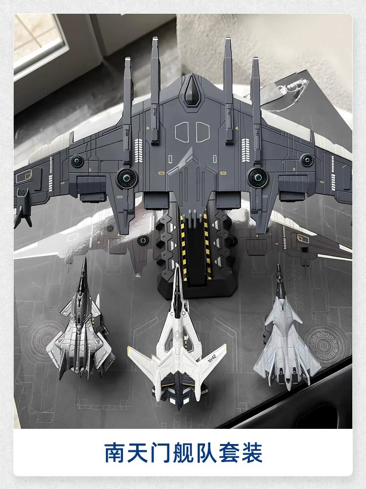 Brand New Nantianmen Project White Emperor Aerospace Fighter Alloy Aircraft Model Simulated Fighter Kaidwei Zhuhai Airshow Model