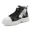 K neue Leinwand High-Top Frühling und Sommer atmungsaktive dicke Sohle höhenverstellbare Freizeitschuhe Sport Martin Stiefel