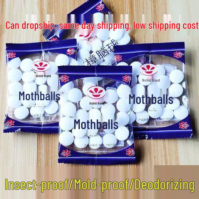 Household Camphor Balls: Anti-Mold, Anti-Moth, Anti-Insect Camphor Wood Blocks for Wardrobe and Bedroom