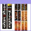 Exquisite Printed Halloween Couplet Banner High Quality Durable Party Decor