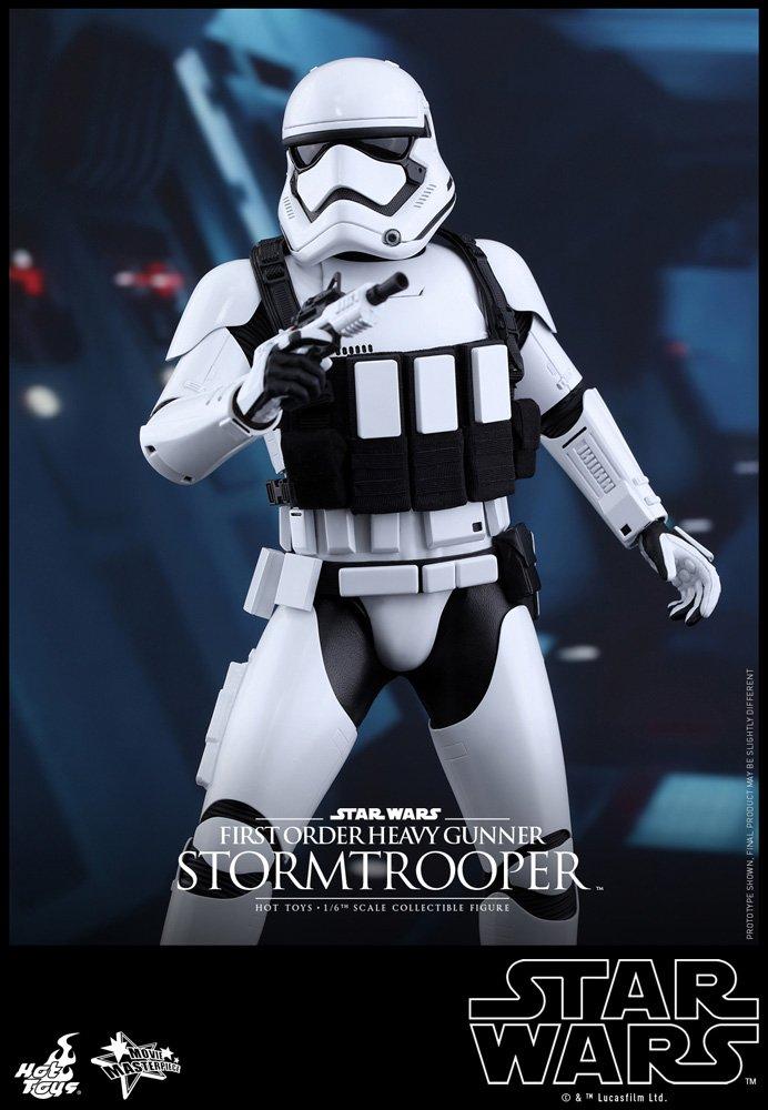 Movie Masterpiece Star Wars: Síla se probouzí Stormtrooper Prvního řádu (Verze Heavy Gunner) 16 Měřítko Malovaná Pohyblivá Figurka
