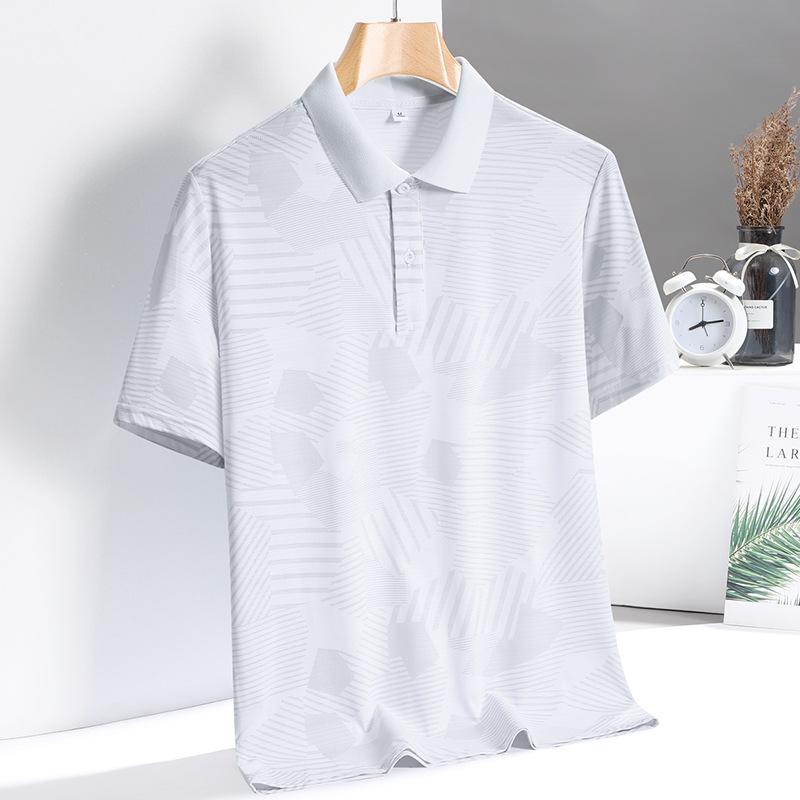 

Мужские летние рубашки поло с короткими рукавами, тактический пуловер с двумя пуговицами, деловые повседневные рабочие футболки, быстросохнущие влагоотводящие поло с воротником L