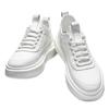 Breathable Summer Men'S Shoes Casual Sports Versatile Thick Sole Increase Shoe Board Shoes Men'S White Color Rubber Outsole
