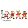 Christmas Tree Accessories-Dancing Old Man/Snowman/Deer/Bear Fabric Dolls-Small Pendants, Cute Christmas Gift for Holiday Decor