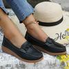 Women's Flat Leather Shoes Summer Fashionable Comfortable Elegant Loafers Large Size Outdoor Casual Shoes