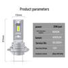 Plug-and-Play Mini LED H7 Car Headlight Bulb - High-Brightness Stepless Design