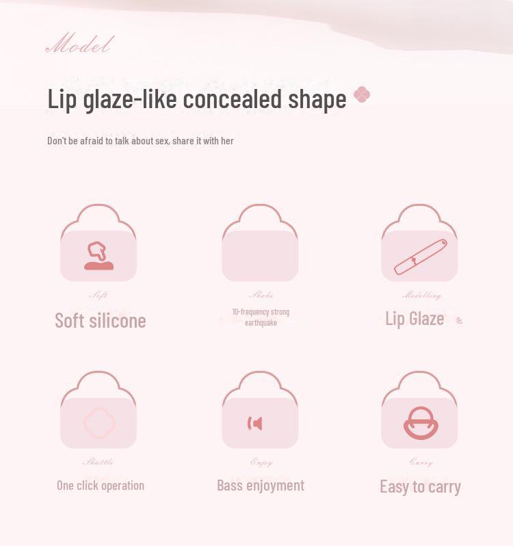 Miji Lip Glaze Vibrator: Women's Massage Stick and Handheld Masturbator Set (100 Pieces)
