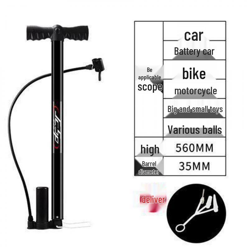 Portable Mini High Pressure Air Inflator for Bikes, Motorcycles, and Balls