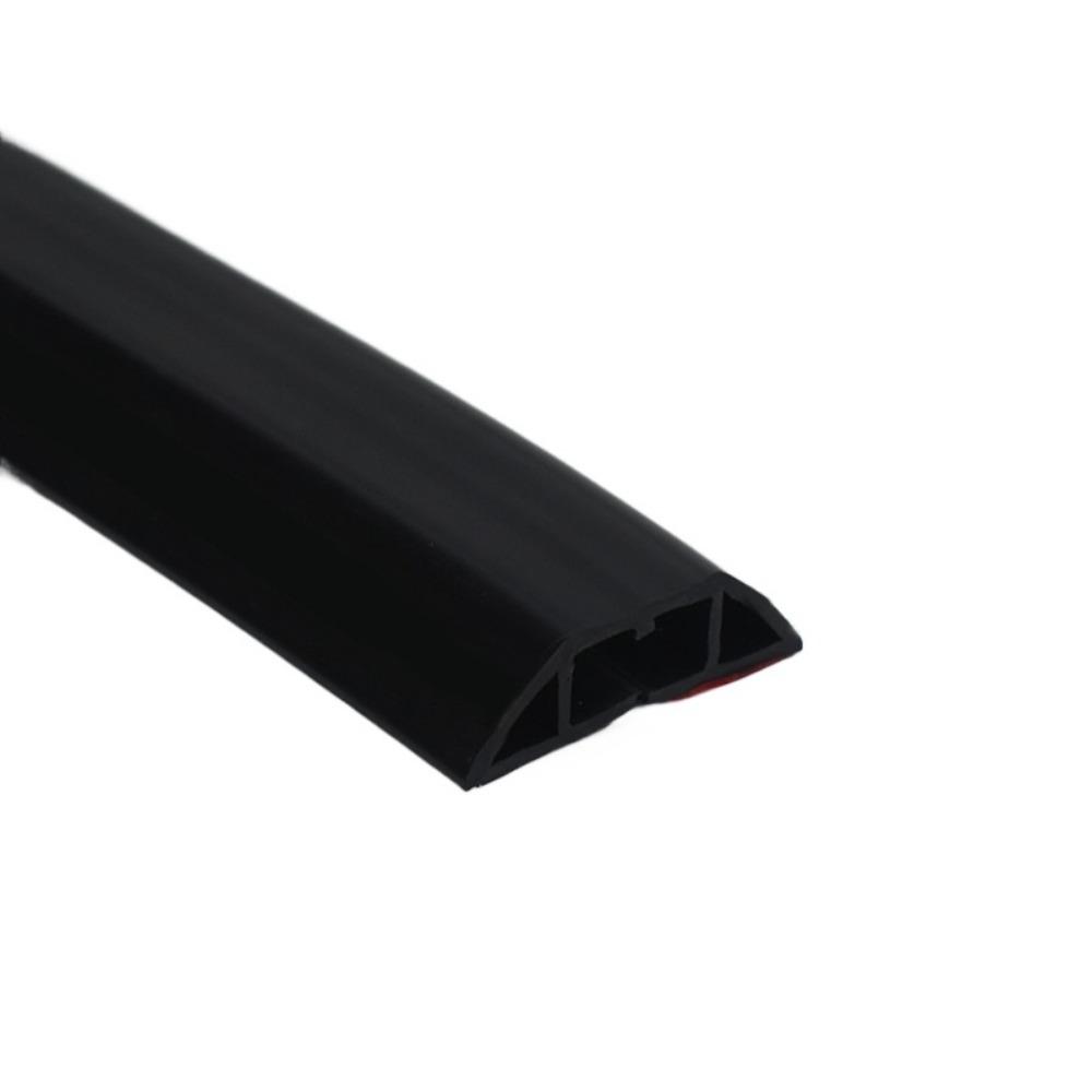 

1Pc 1M Floor Cable Protectors PVC Cable Protectors Self-adhesive Cable Protectors Cable Hiding Covers Flexible Wire Duct 1m чёрный