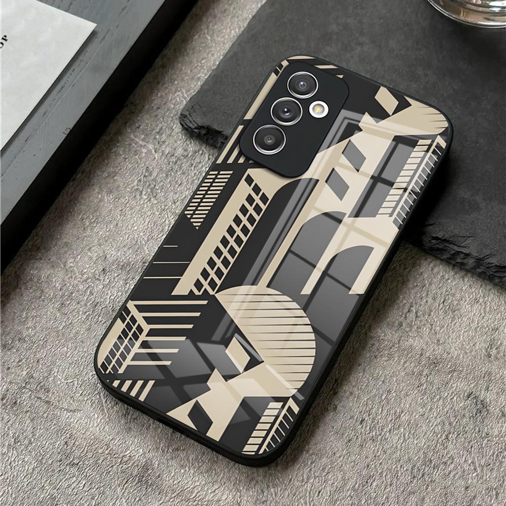 

Bauhaus Exhibition Art Phone Case for S24 Ultra Samsung S23 S22 S20 Fe S21 Plus Galaxy A54 A34 A24 A53 M54 Note 20 Glass Cover Samsung s24