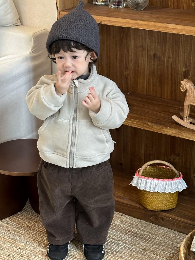 Casaco de outono e inverno para bebé nova roupa infantil roupa infantil inverno meninos conjunto de camisola espessa