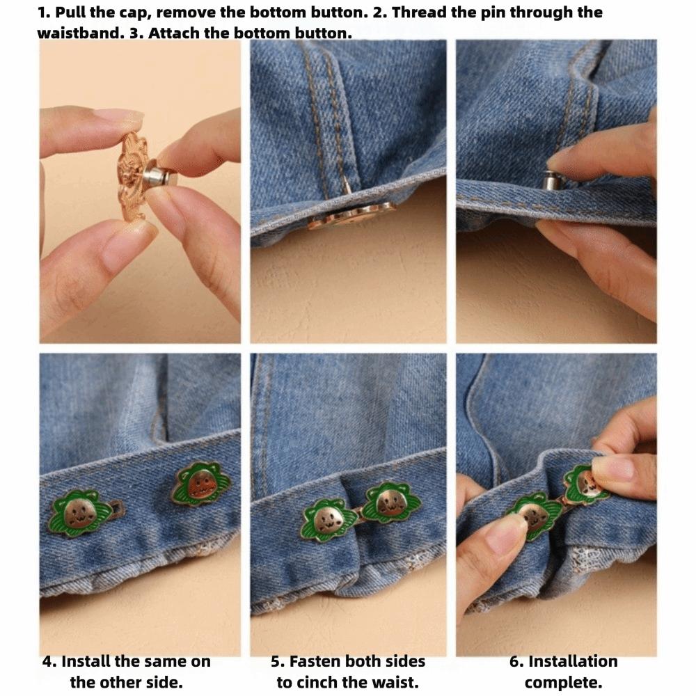 No-Sew Installation Pant Waist Tightener Effortless Waist Tighteners  Loose Jeans and Pants