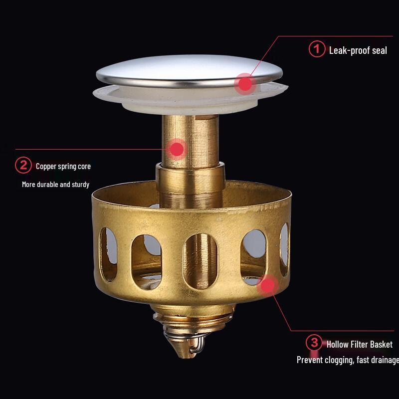 Danle Washbasin Pop-Up Drain Core