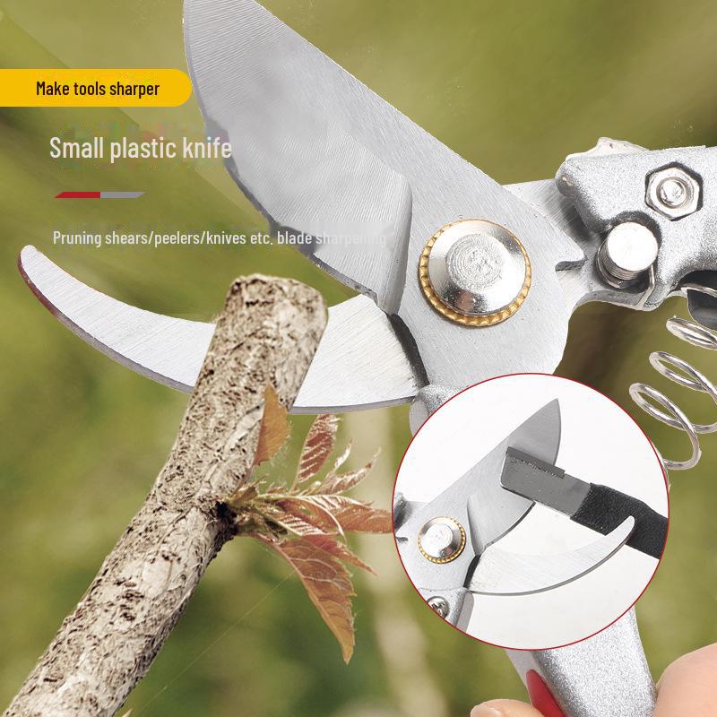 Portable Outdoor Knife & Scissors Sharpener: Dual-Purpose Whetstone & Garden Scraper for Quick Sharpening